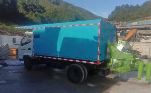 中交一公局車(chē)載混凝土濕噴機(jī)施工現(xiàn)場(chǎng)